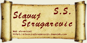 Slavuj Strugarević vizit kartica